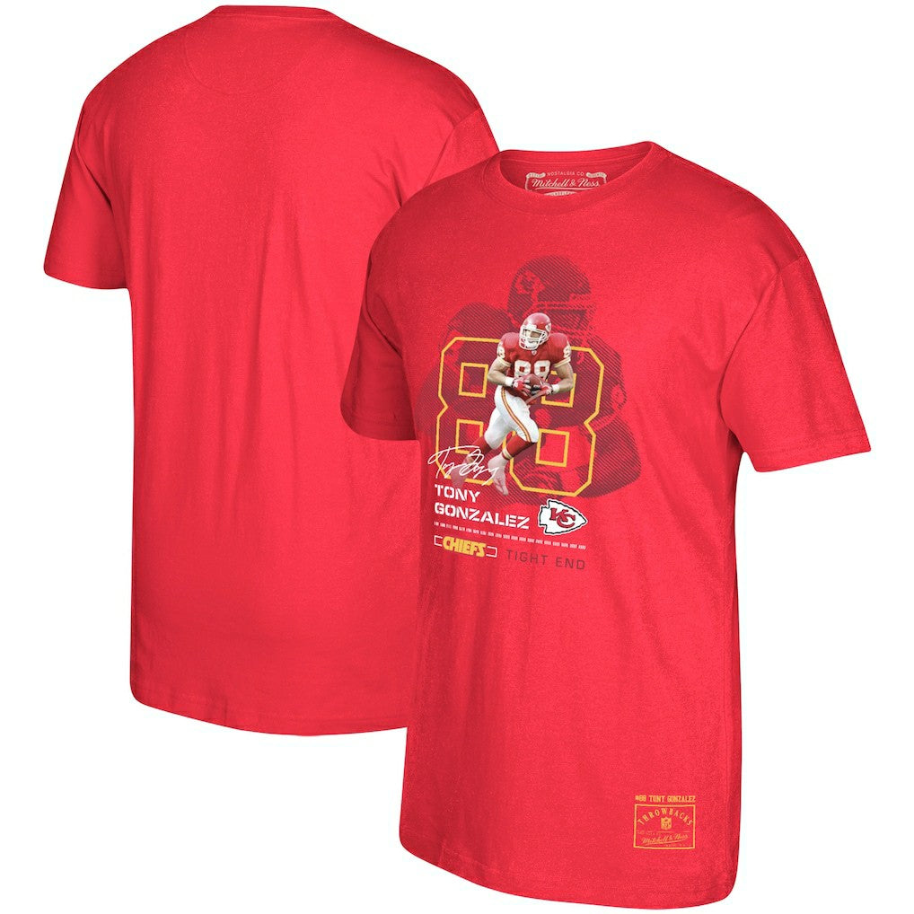 Kansas City Chiefs Tony Gonzalez  Retired Player Graphic T-Shirt | NFL Hot