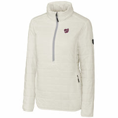 Washington Nationals Cutter & Buck Women's Rainier Half-Zip Popover Jacket - MLB Jackets