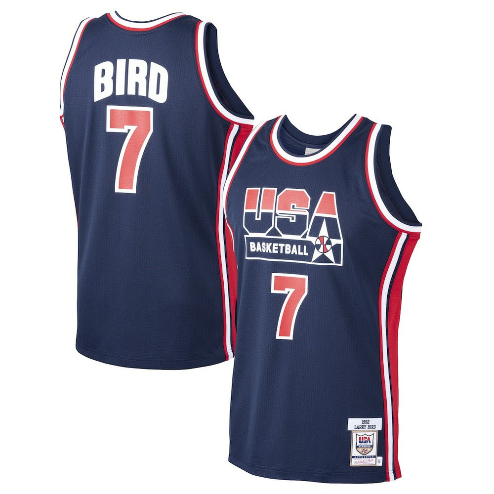 Navy Larry Bird USA Basketball 1992 Dream Team Authentic Jersey | NBA