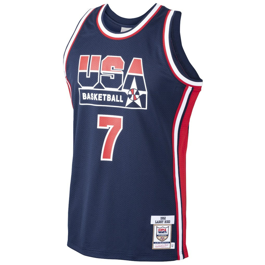 Navy Larry Bird USA Basketball 1992 Dream Team Authentic Jersey | NBA