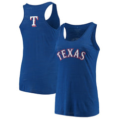Texas Rangers Soft as a Grape Women's Plus Size Swing for the Fences Racerback Tank Top - MLB Tanks