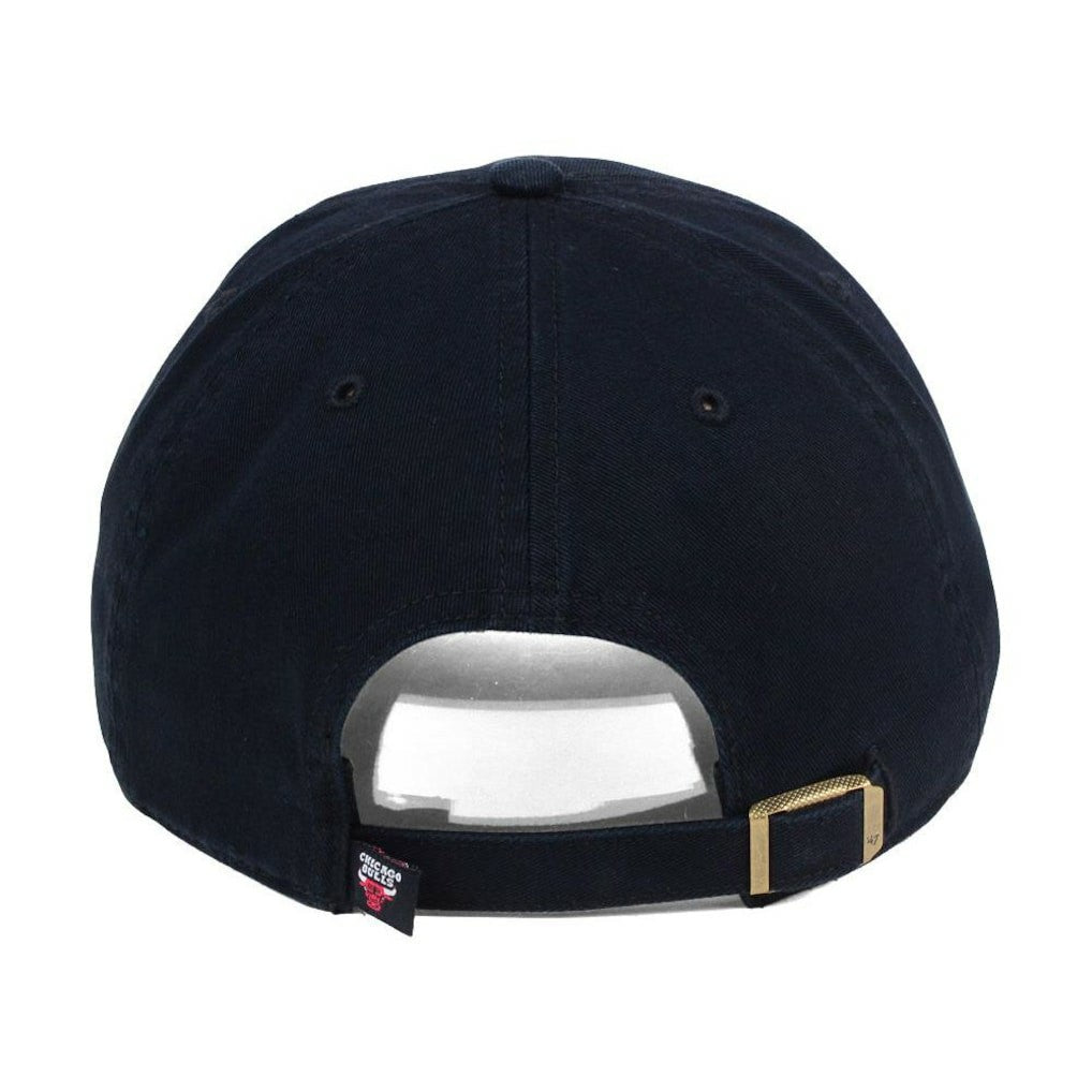 Black Chicago Bulls '47 Core Logo Clean Up Adjustable Hat | NBA