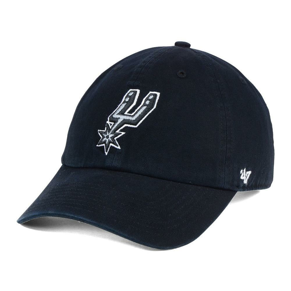 Black San Antonio Spurs '47 Core Logo Clean Up Adjustable Hat | NBA
