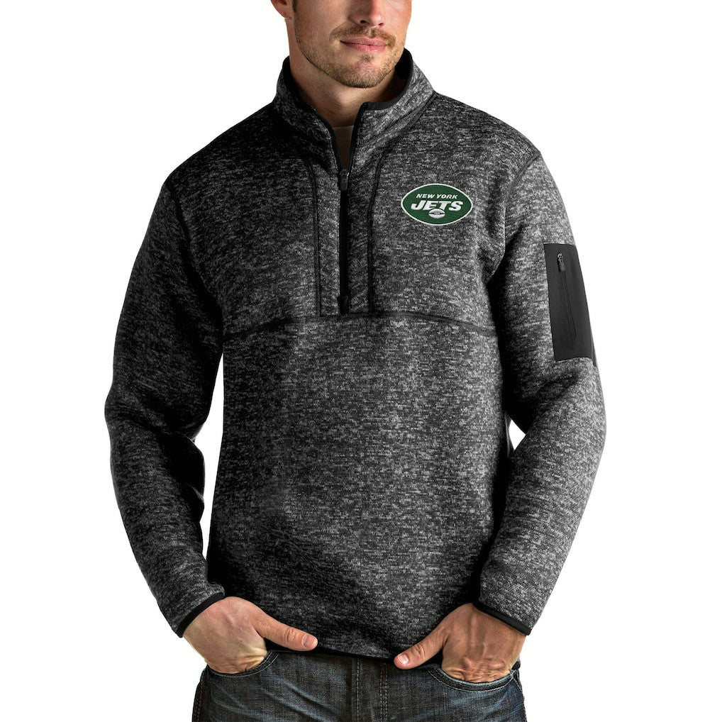 New York Jets Antigua Fortune 1/4-Zip Pullover Jacket | NFL Hot