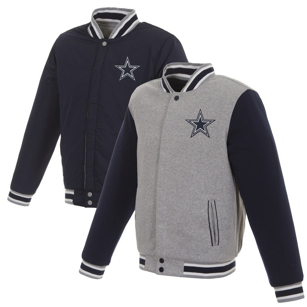Dallas Cowboys JH Design Reversible Two Tone Fleece Jacket | NFL Sale
