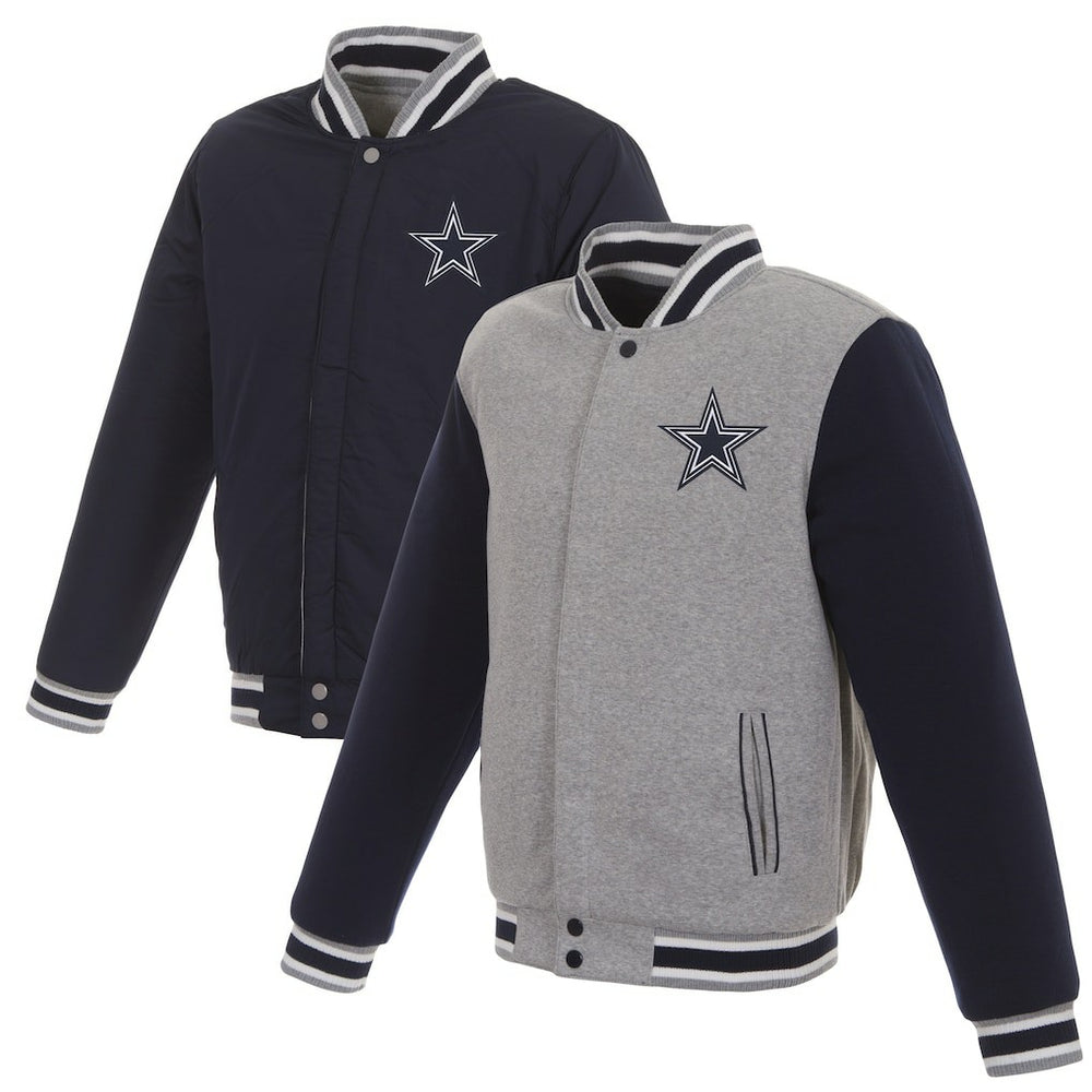 Dallas Cowboys JH Design Reversible Two Tone Fleece Jacket | NFL Sale
