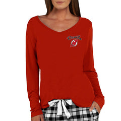 New Jersey Devils Concepts Sport Women's Marathon Knit Long Sleeve V-Neck Top -  NHL Jerseys