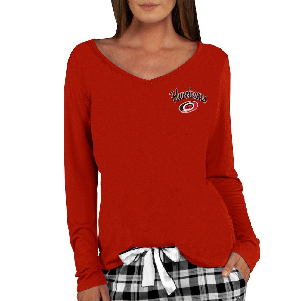 Carolina Hurricanes Concepts Sport Women's Marathon Knit Long Sleeve V-Neck Top -  NHL