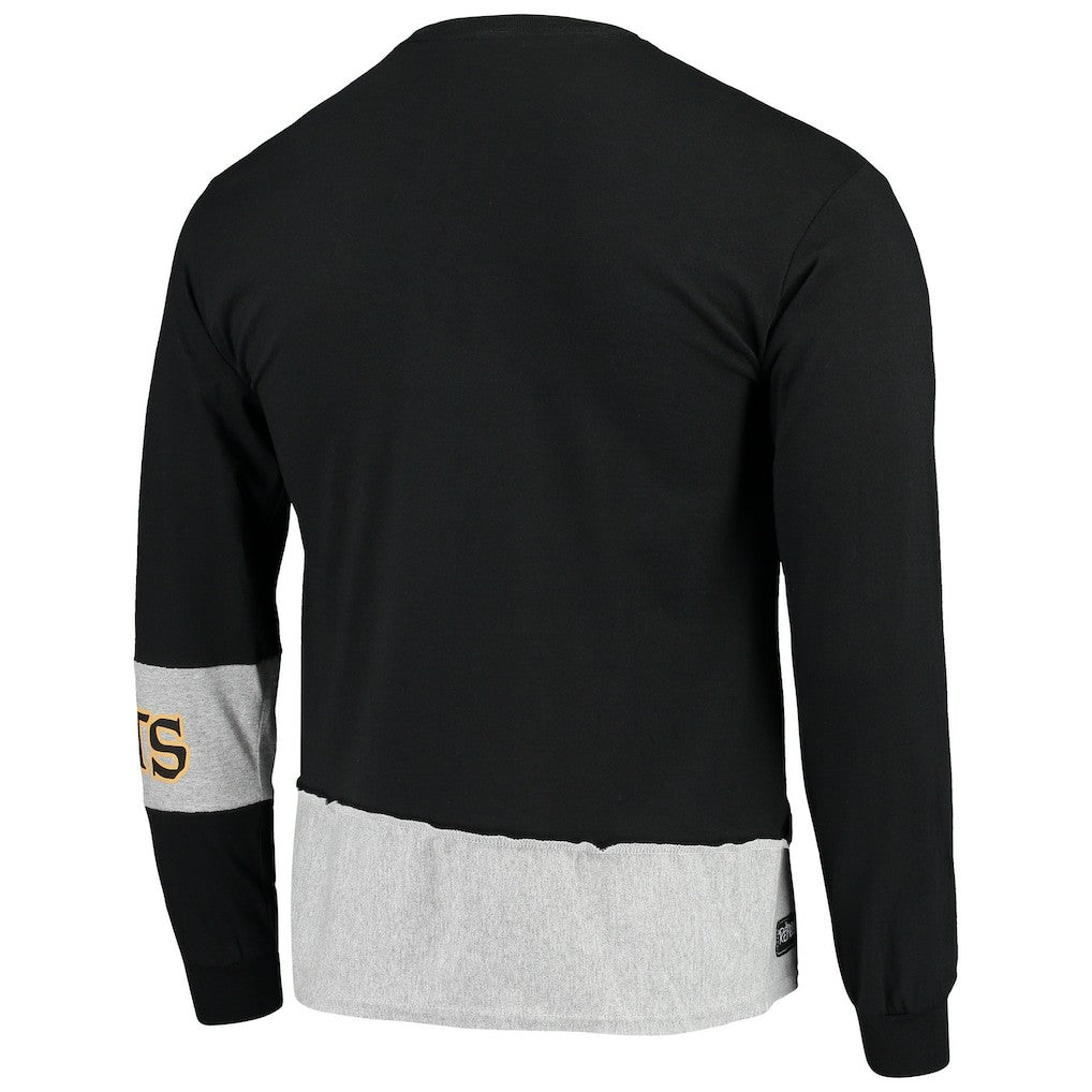 New Orleans Saints Refried Apparel Sustainable Upcycled Angle Long Sleeve T-Shirt | NFL On sale