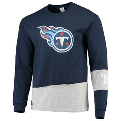 Tennessee Titans Refried Apparel Sustainable Upcycled Angle Long Sleeve T-Shirt | NFL Near me