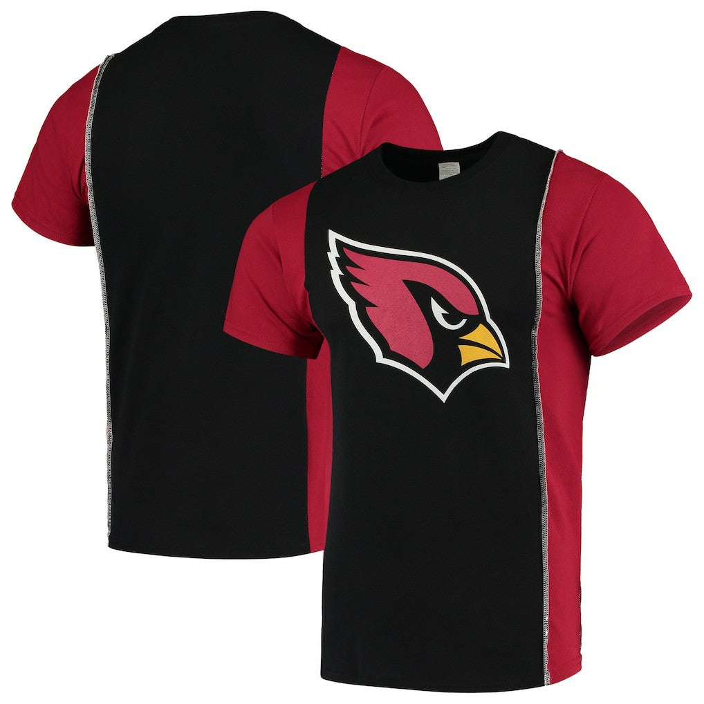 Arizona Cardinals Refried Apparel Sustainable Upcycled Split T-Shirt | NFL US