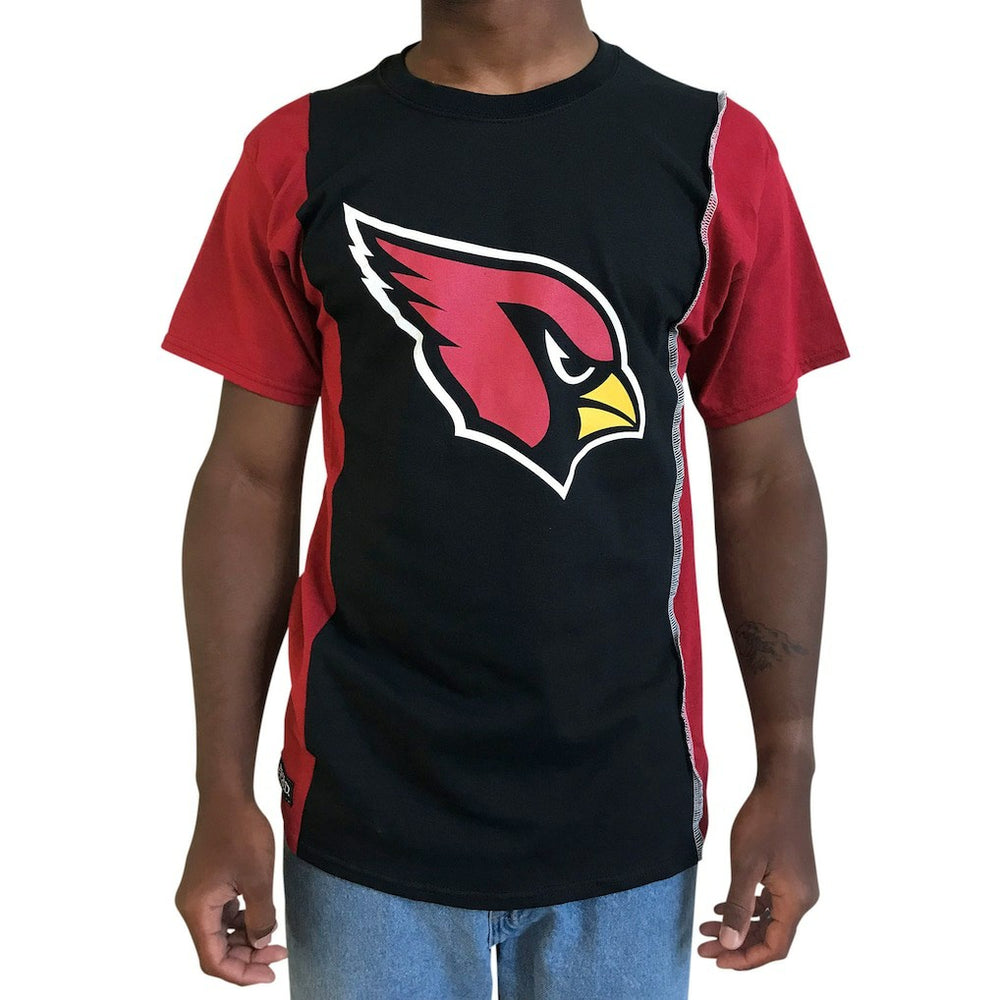 Arizona Cardinals Refried Apparel Sustainable Upcycled Split T-Shirt | NFL US