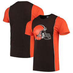 Cleveland Browns Refried Apparel Sustainable Upcycled Split T-Shirt | NFL Near me