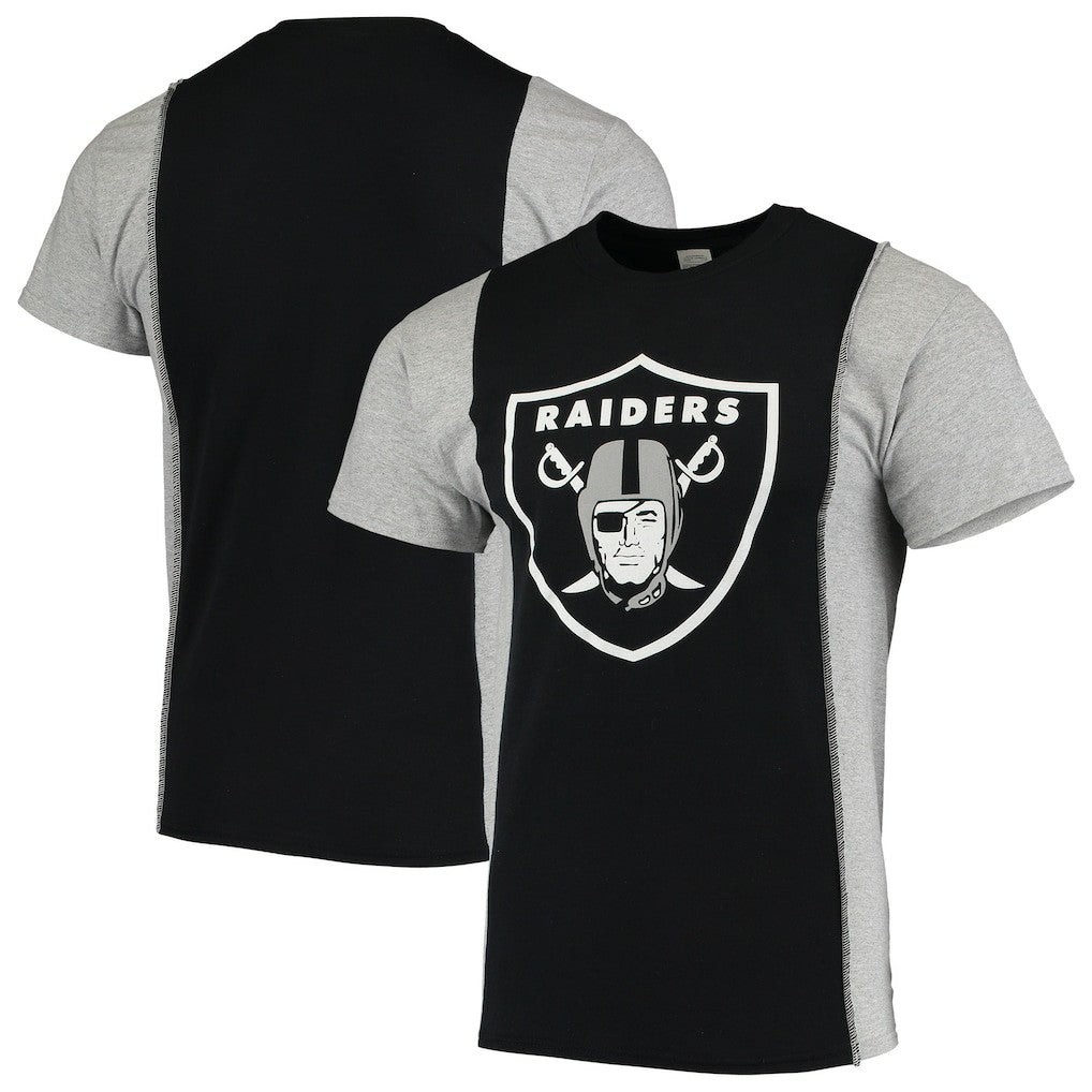 Las Vegas Raiders Refried Apparel Sustainable Upcycled Split T-Shirt | NFL US