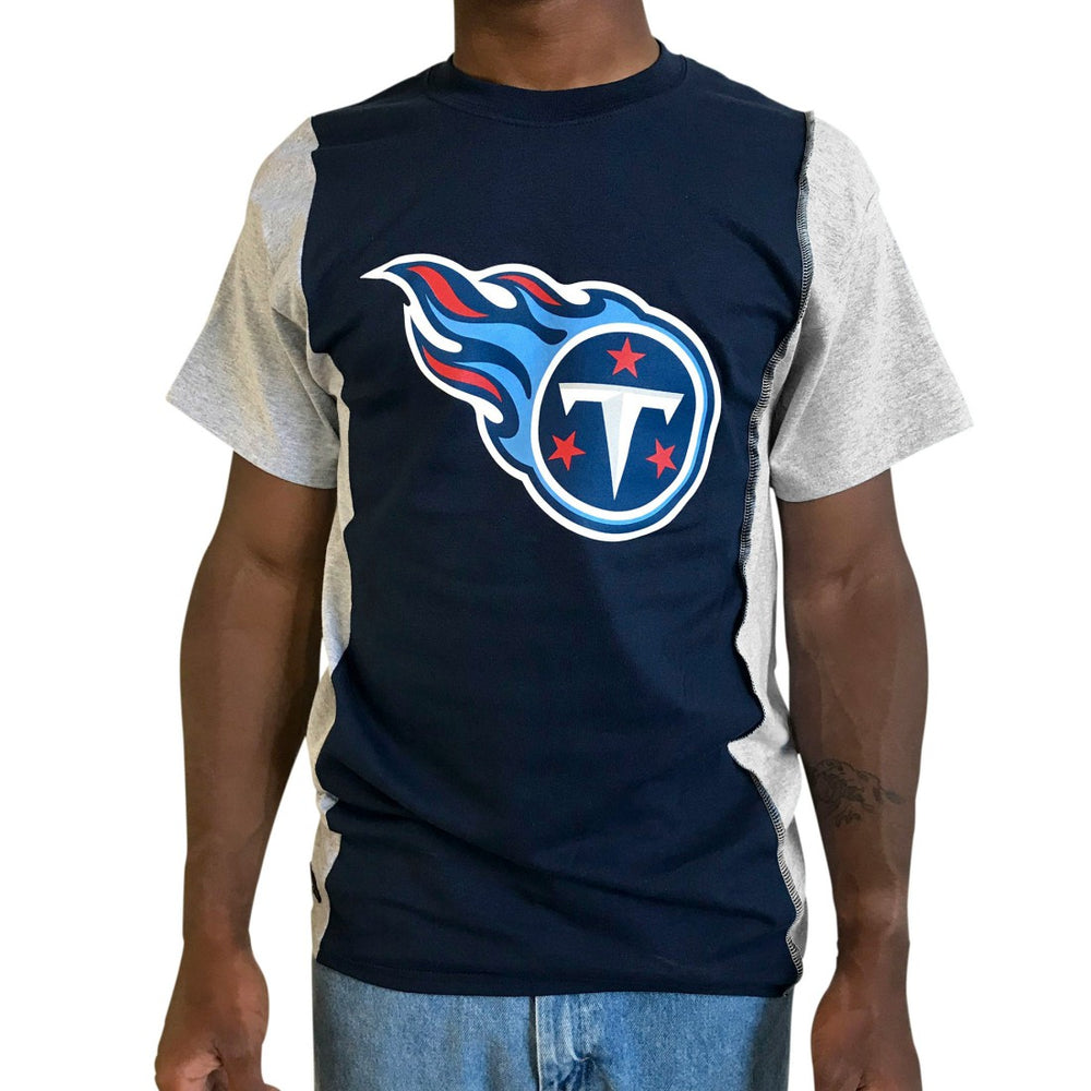 Tennessee Titans Refried Apparel Sustainable Upcycled Split T-Shirt | NFL Online