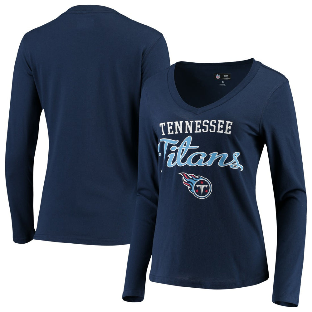 Tennessee Titans G-III 4Her by Carl Banks Women's Post Season Long Sleeve V-Neck T-Shirt | NFL Near me