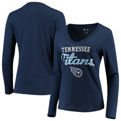 Tennessee Titans G-III 4Her by Carl Banks Women's Post Season Long Sleeve V-Neck T-Shirt | NFL Near me