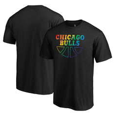 Black Chicago Bulls Team Pride Wordmark T-Shirt sale | NBA