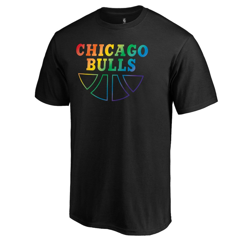 Black Chicago Bulls Team Pride Wordmark T-Shirt sale | NBA