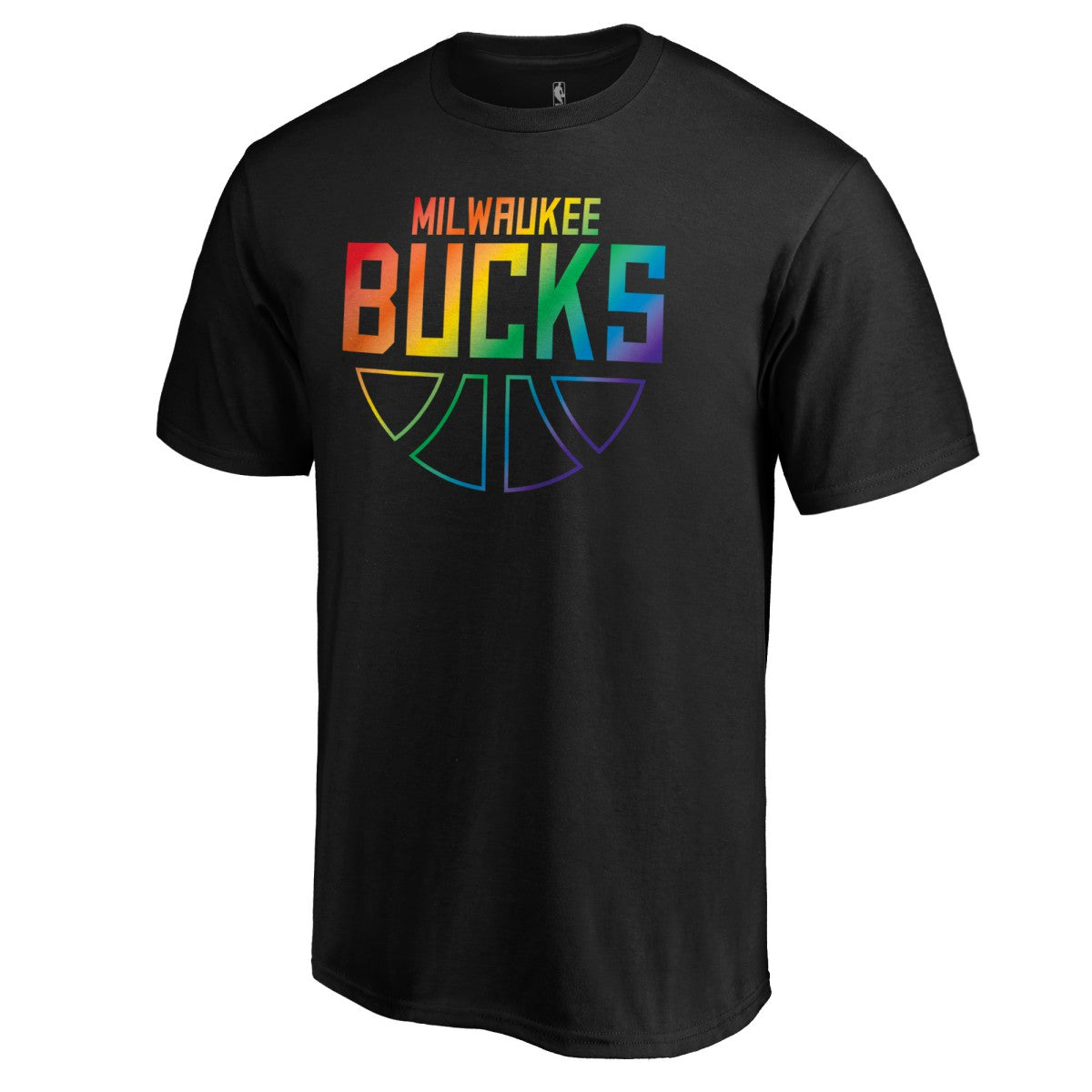 Black Milwaukee Bucks Team Pride Wordmark T-Shirt | NBA