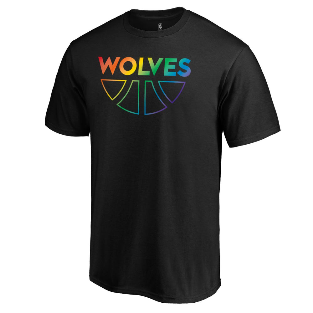 Black Minnesota Timberwolves Team Pride Wordmark T-Shirt | NBA