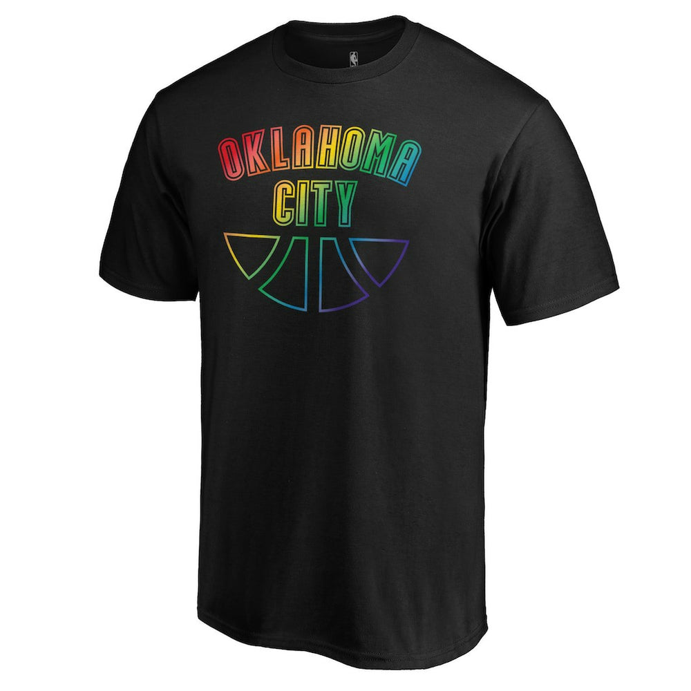 Black Oklahoma City Thunder Team Pride Wordmark T-Shirt | NBA
