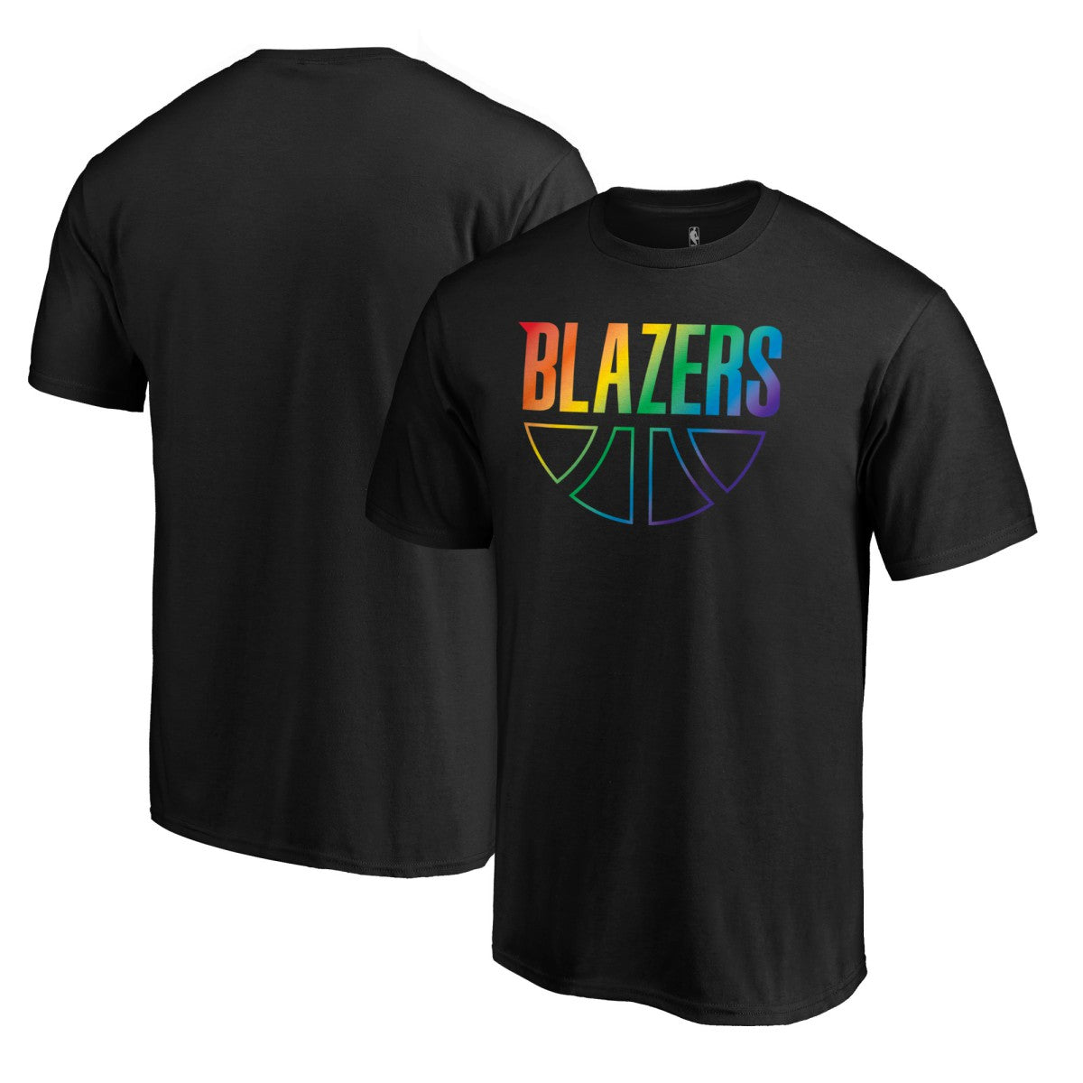 Black Portland Trail Blazers Team Pride Wordmark T-Shirt | NBA