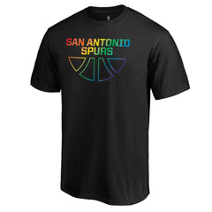 Black San Antonio Spurs Team Pride Wordmark T-Shirt | NBA