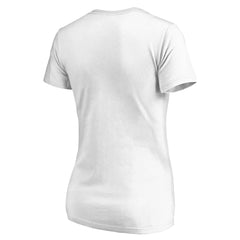White Brooklyn Nets Women's Team Pride Wordmark V-Neck T-Shirt | NBA