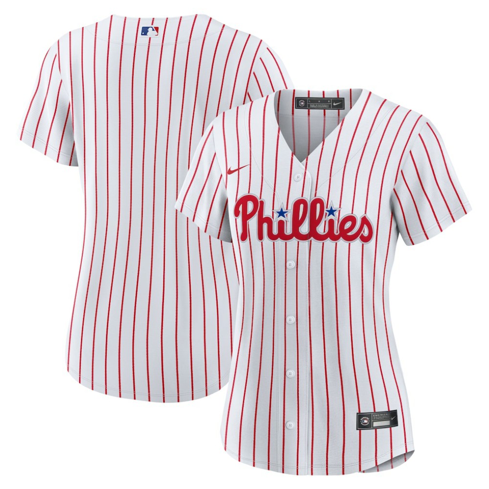 Philadelphia Phillies Nike Women's Home Replica Team Jersey - MLB Jerseys