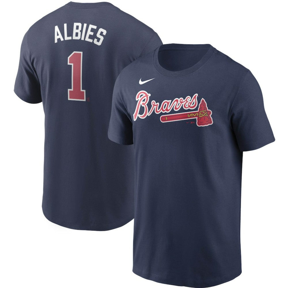 Ozzie Albies Atlanta Braves Nike Fuse Name & Number T-Shirt - MLB T-shirts