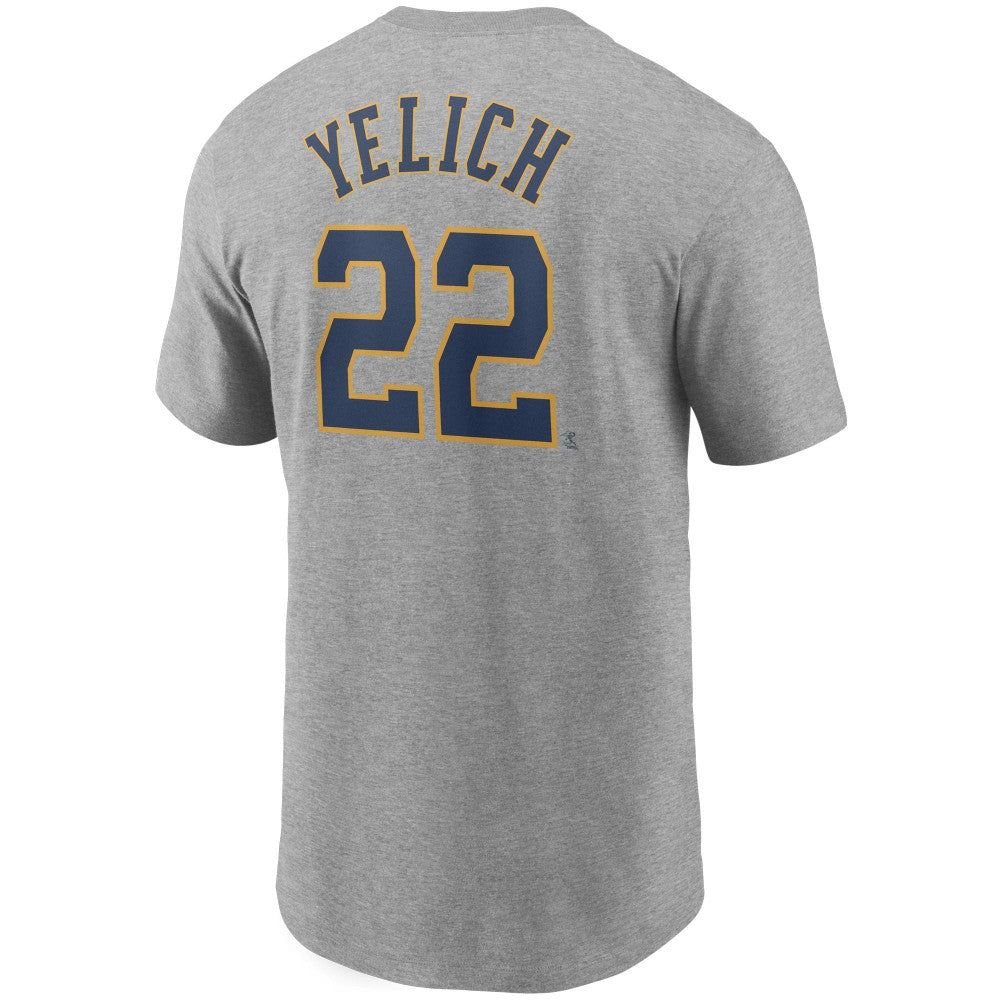 Christian Yelich Milwaukee Brewers Nike Name & Number T-Shirt - MLB T-shirts