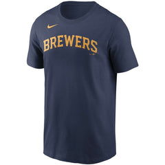 Christian Yelich Milwaukee Brewers Nike Name & Number T-Shirt - MLB T-shirts