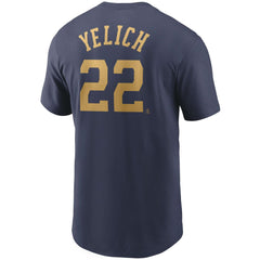 Christian Yelich Milwaukee Brewers Nike Name & Number T-Shirt - MLB T-shirts