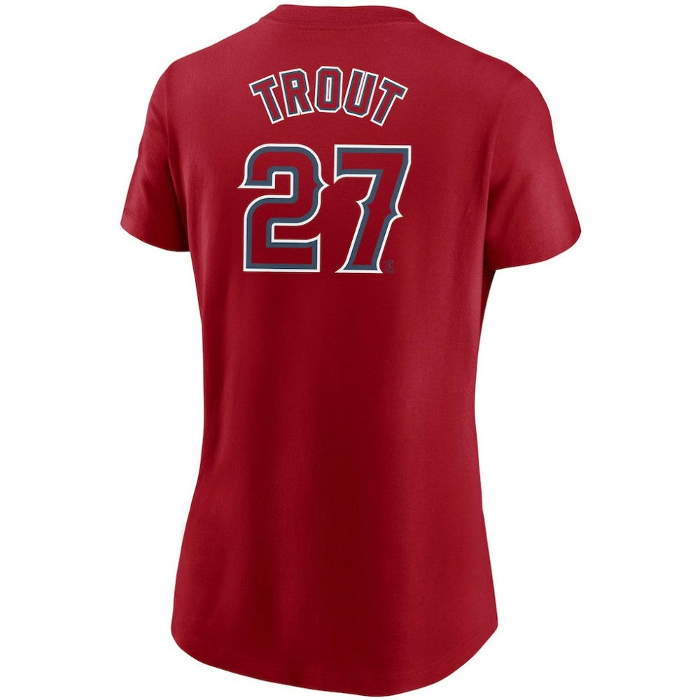 Mike Trout Los Angeles Angels Nike Women's Name & Number T-Shirt - MLB T-shirts