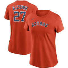 Jose Altuve Houston Astros Nike Women's Name & Number T-Shirt - MLB T-shirts