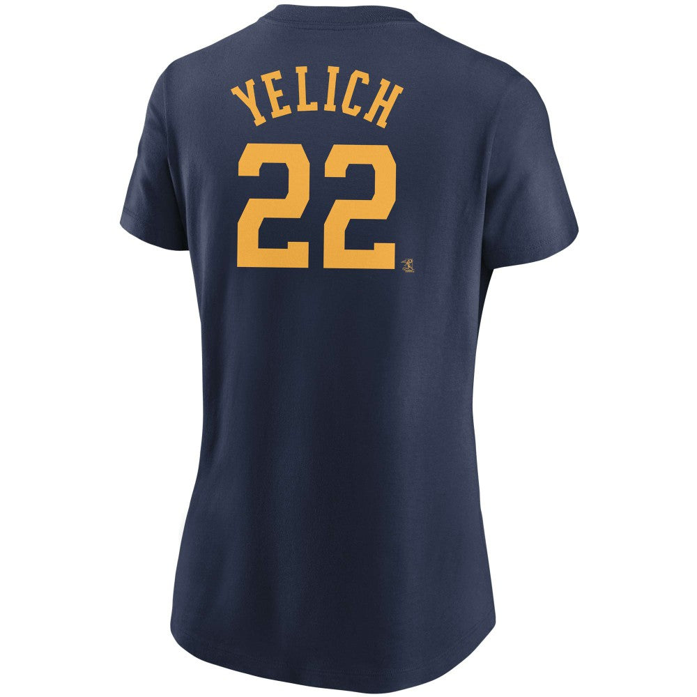 Christian Yelich Milwaukee Brewers Nike Women's Name & Number T-Shirt - MLB T-shirts