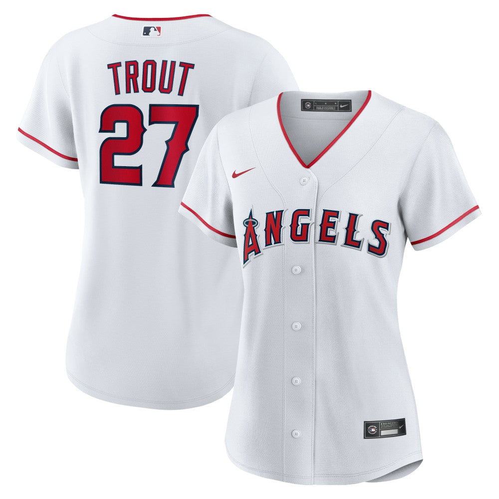 Mike Trout Los Angeles Angels Nike Women's Home Replica Player Jersey - MLB Jerseys