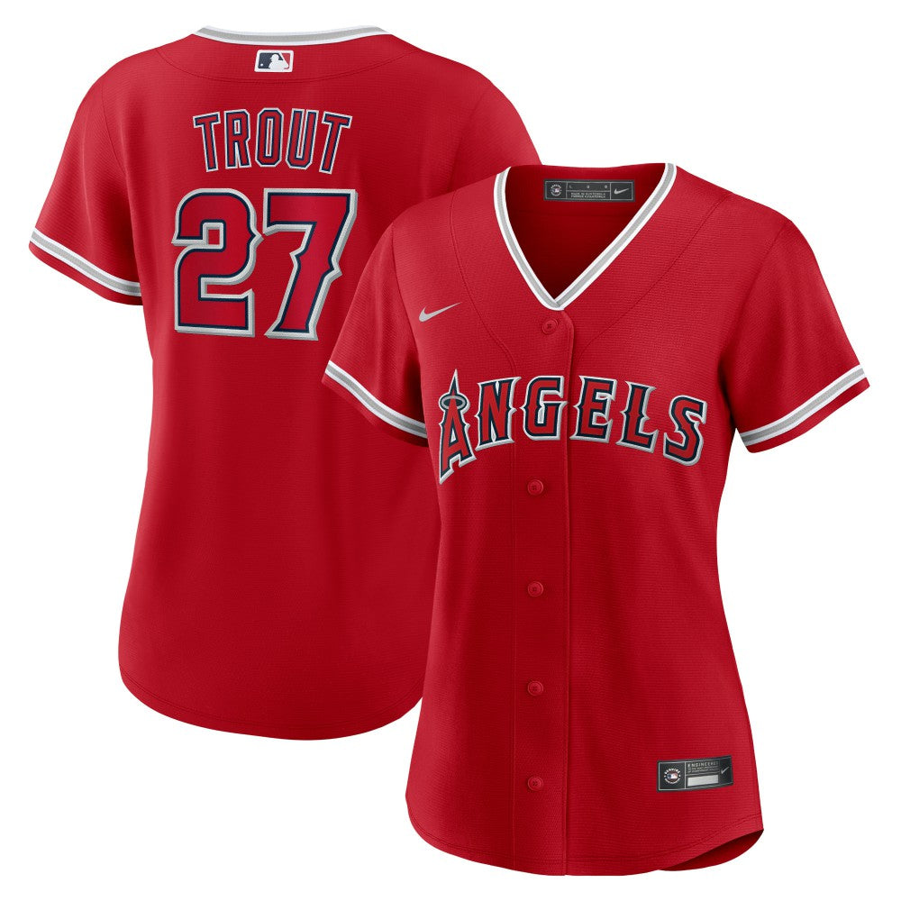 Mike Trout Los Angeles Angels Nike Women's Alternate Replica Player Jersey - MLB Jerseys