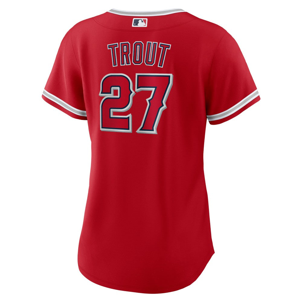 Mike Trout Los Angeles Angels Nike Women's Alternate Replica Player Jersey - MLB Jerseys