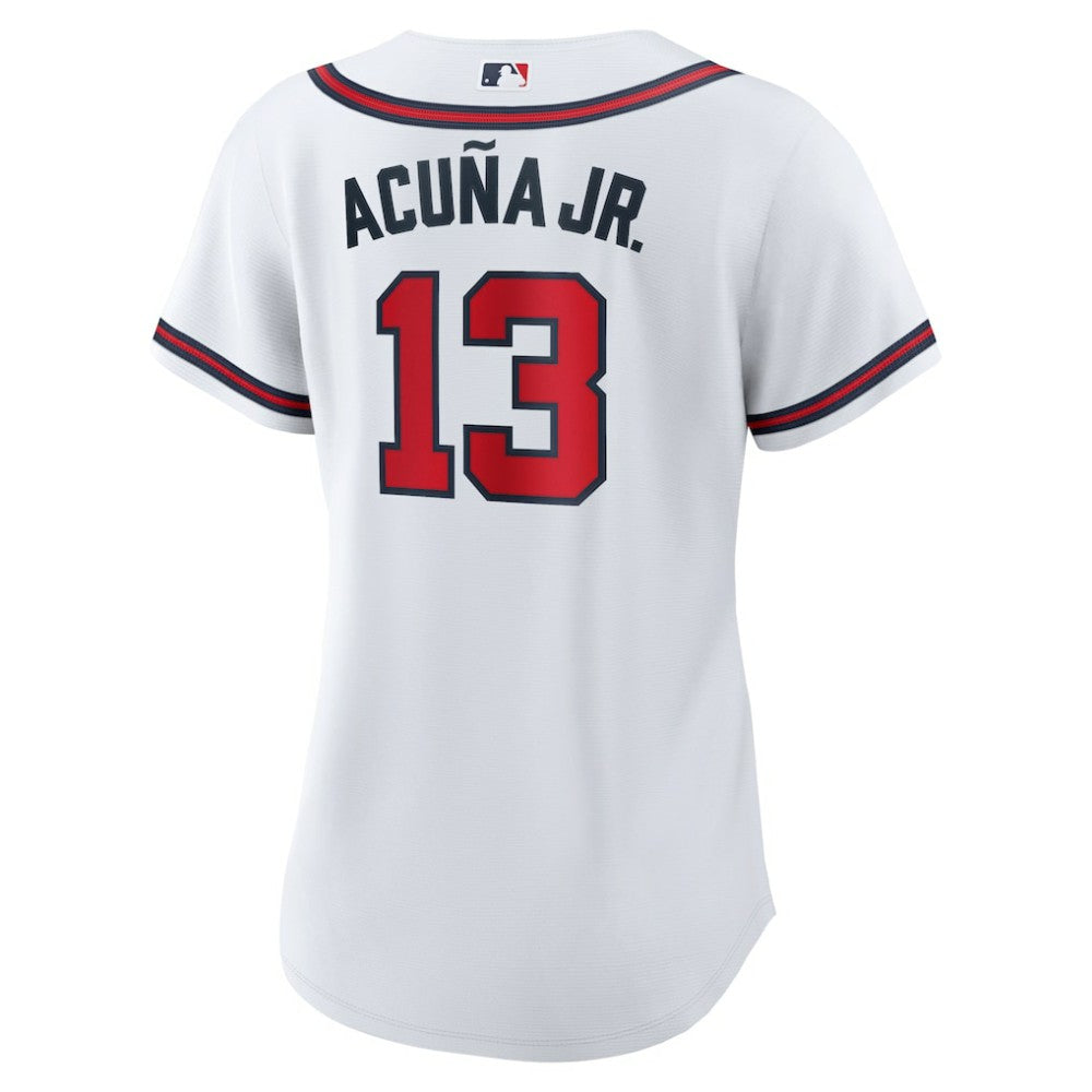 Ronald Acuna Jr. Atlanta Braves Nike Women's Home Replica Player Jersey - MLB Jerseys