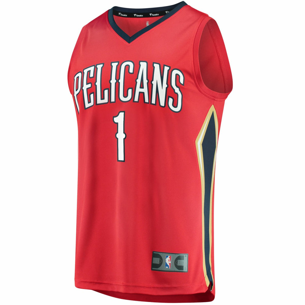 Statement Edition Zion Williamson New Orleans Pelicans Replica Fast Break Jersey Red | NBA