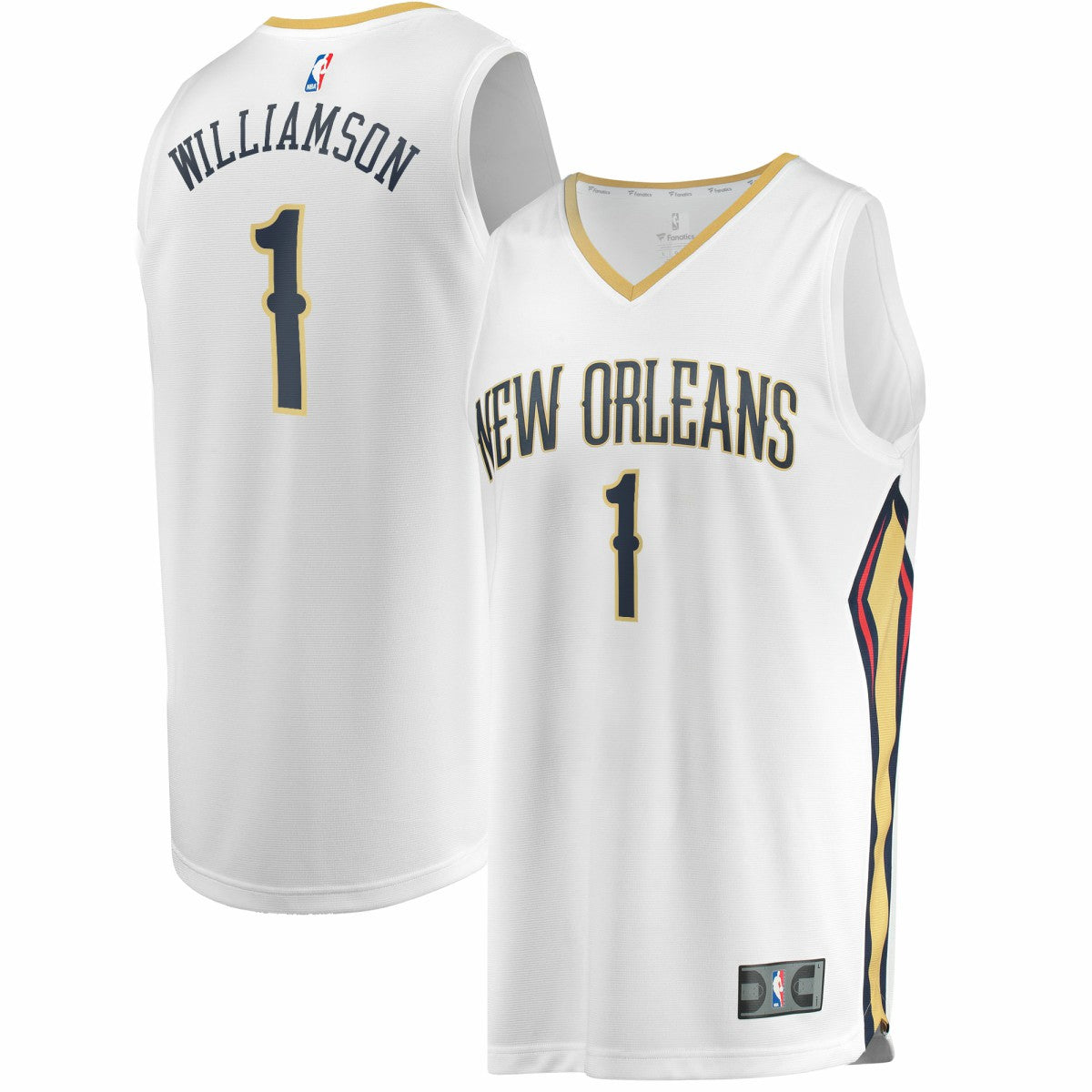 Association Edition Zion Williamson New Orleans Pelicans Replica Fast Break Jersey White | NBA