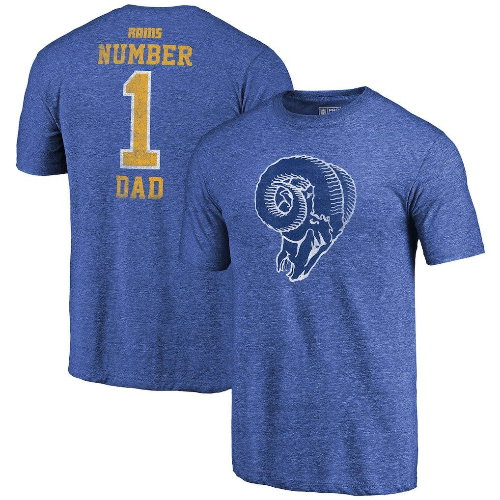 Los Angeles Rams Greatest Dad Retro Tri-Blend T-Shirt | NFL US