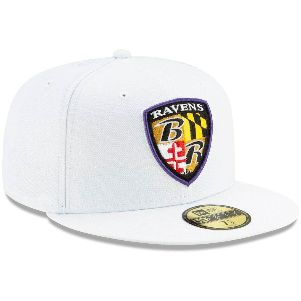 Baltimore Ravens Shield Omaha 59FIFTY Fitted Hat | NFL Online
