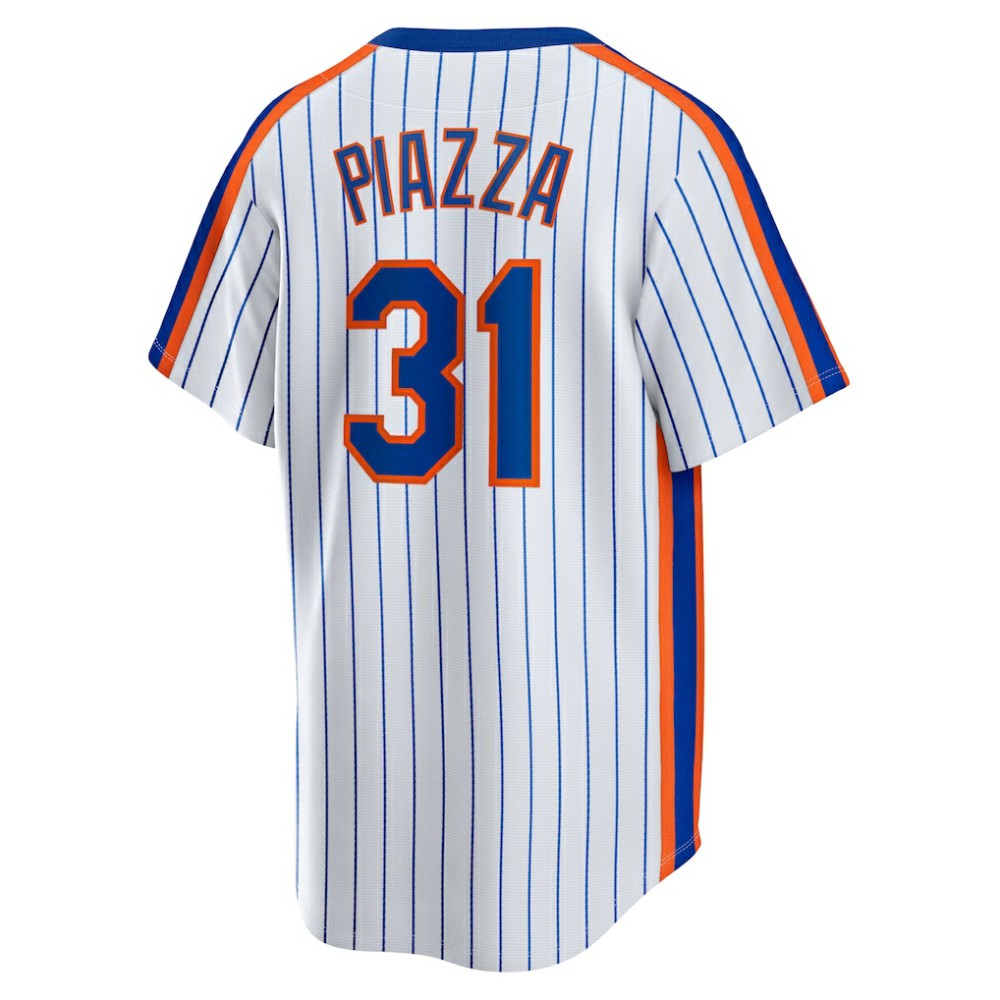 Mike Piazza New York Mets Nike Home Cooperstown Collection Player Jersey - MLB Jerseys
