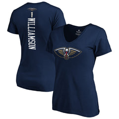 Navy Zion Williamson New Orleans Pelicans Women's 2019 NBA Draft Playmaker Name & Number V-Neck T-Shirt | NBA