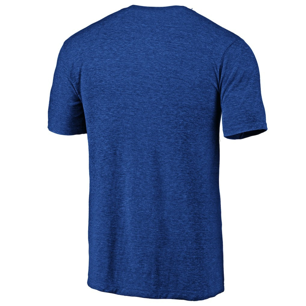 Royal Golden State Warriors Distressed Primary Logo Tri-Blend T-Shirt sale | NBA