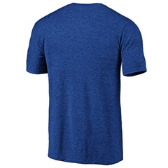 Royal Golden State Warriors Distressed Primary Logo Tri-Blend T-Shirt sale | NBA