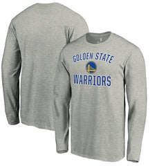 Heather Gray Golden State Warriors Victory Arch Long Sleeve T-Shirt sale | NBA